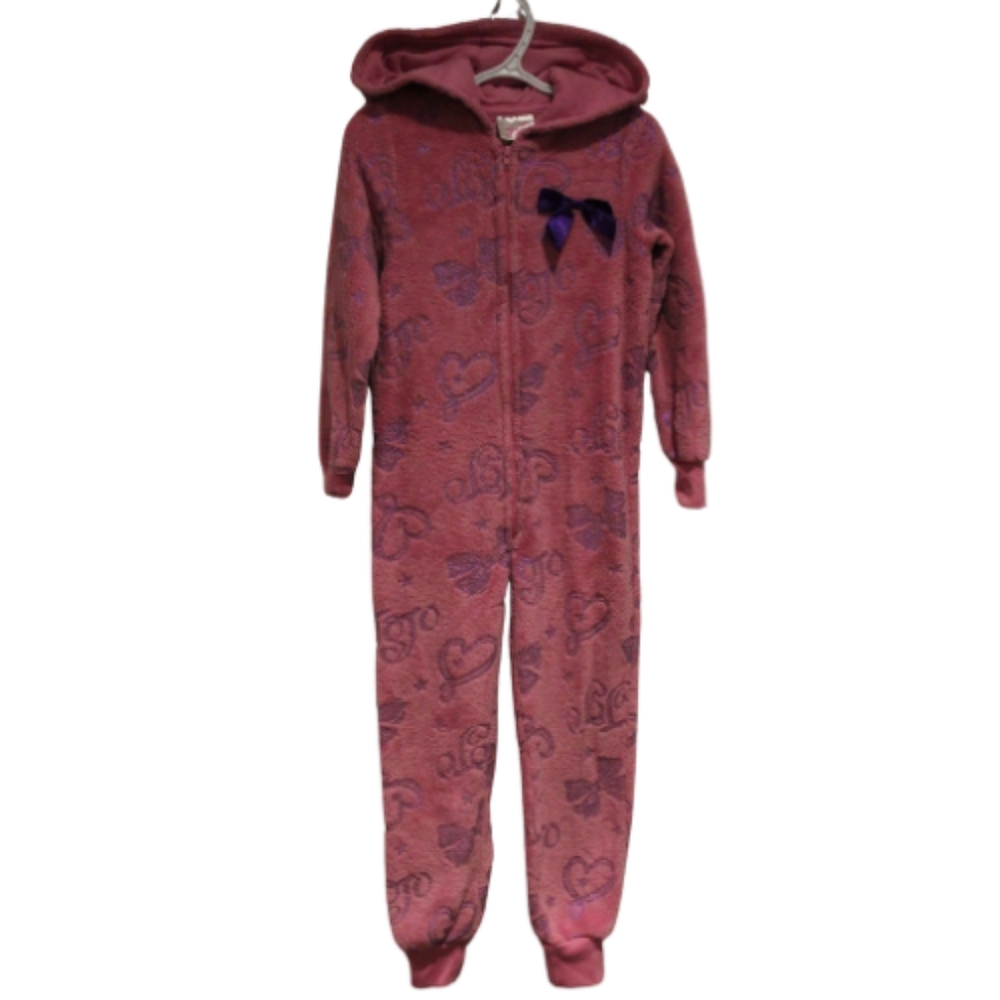 3/$25 🏷 JoJo Siwa Pink Fleece Onesie Size 4/5